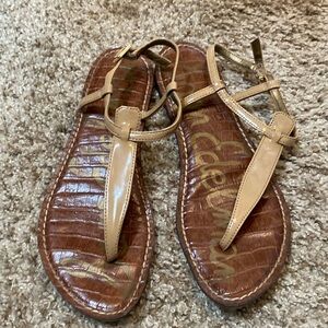 Sam Edelman patent nude Gigi sandals size 7.5M